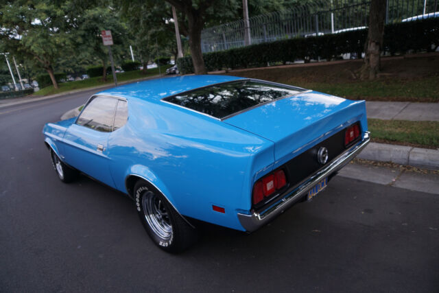 1971 Blue Ford Mustang 351/285HP V8 Cleveland Sportsroof Fastback 2 Dr Fastback