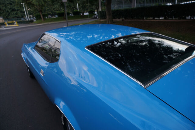 1971 Blue Ford Mustang 351/285HP V8 Cleveland Sportsroof Fastback 2 Dr Fastback