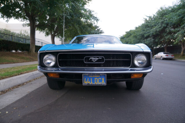 1971 Blue Ford Mustang 351/285HP V8 Cleveland Sportsroof Fastback 2 Dr Fastback