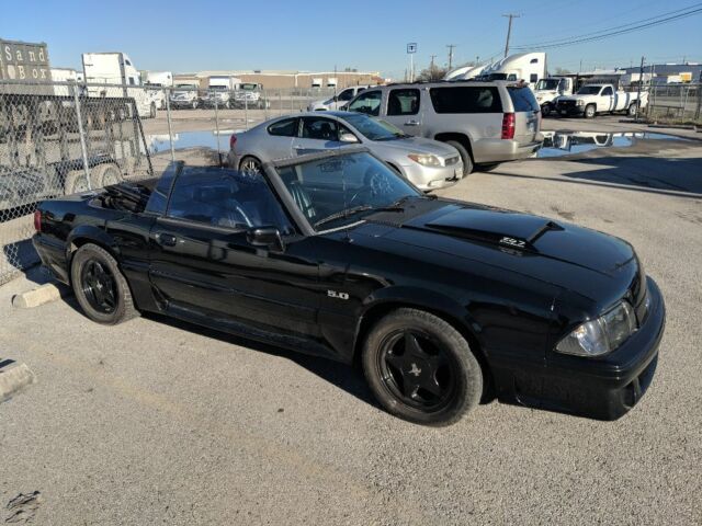 1993 Black Ford Mustang Convertible