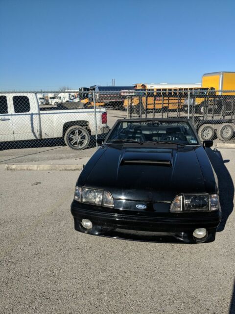 1993 Black Ford Mustang Convertible