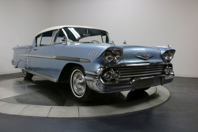 1958 Blue Chevrolet Impala Coupe