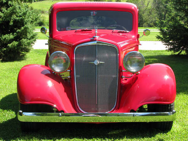 1934 Red Chevrolet Chevy Coupe