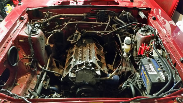 1989 Red Ford Mustang Hatchback