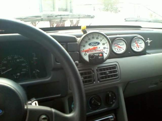 1989 Red Ford Mustang Hatchback