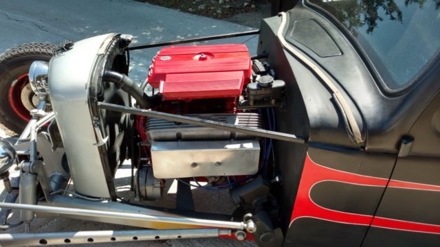 1935 Flat Black Ford Coupe 5 Window Coupe