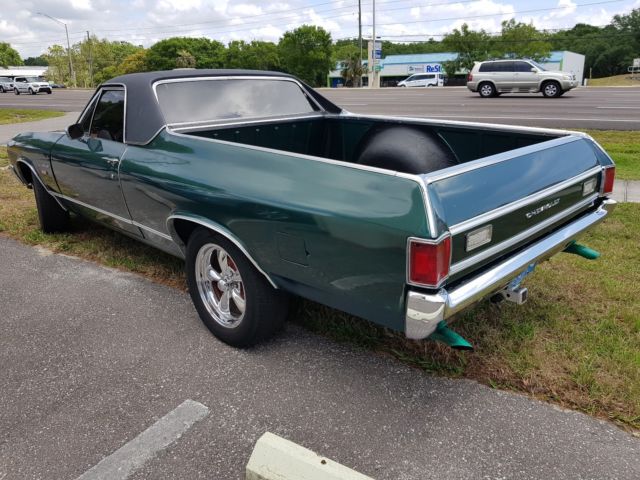 1972 Green Chevrolet El Camino Coupe