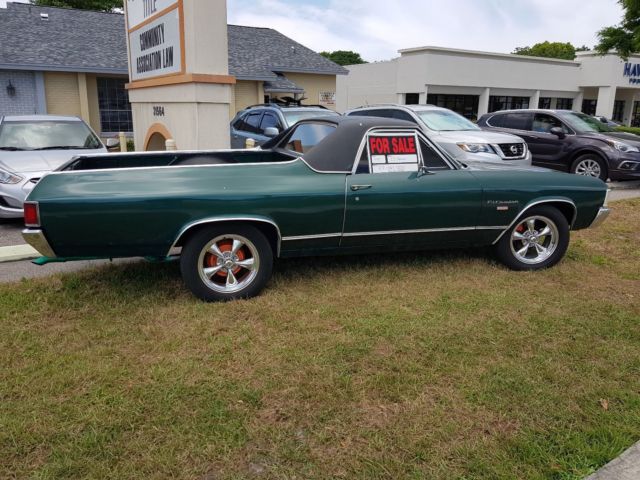 1972 Green Chevrolet El Camino Coupe