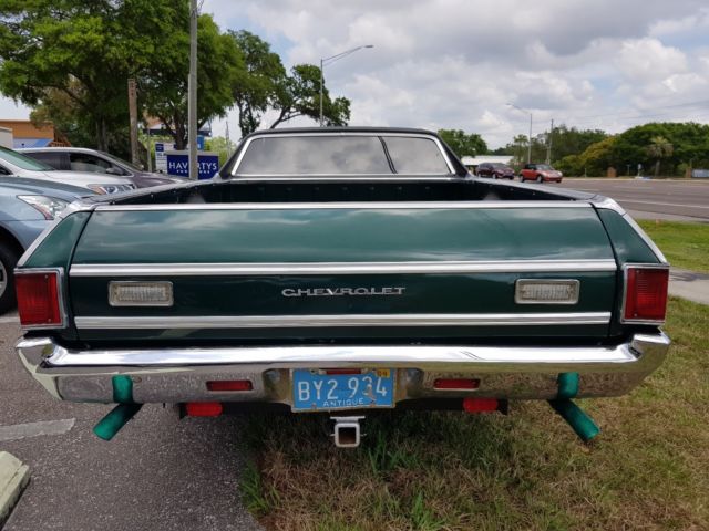 1972 Green Chevrolet El Camino Coupe