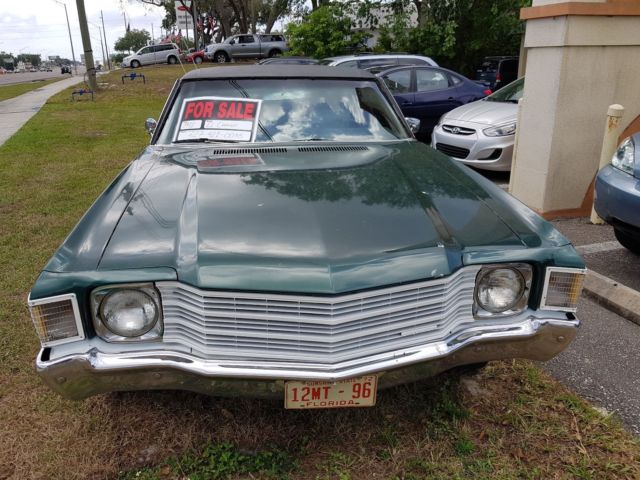 1972 Green Chevrolet El Camino Coupe