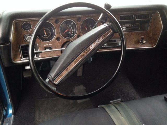 1972 Blue Chevrolet Monte Carlo Coupe