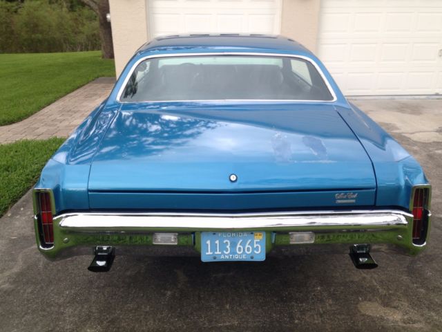 1972 Blue Chevrolet Monte Carlo Coupe
