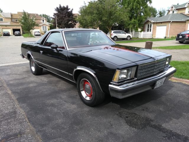 1979 Black Chevrolet El Camino Standard Cab Pickup