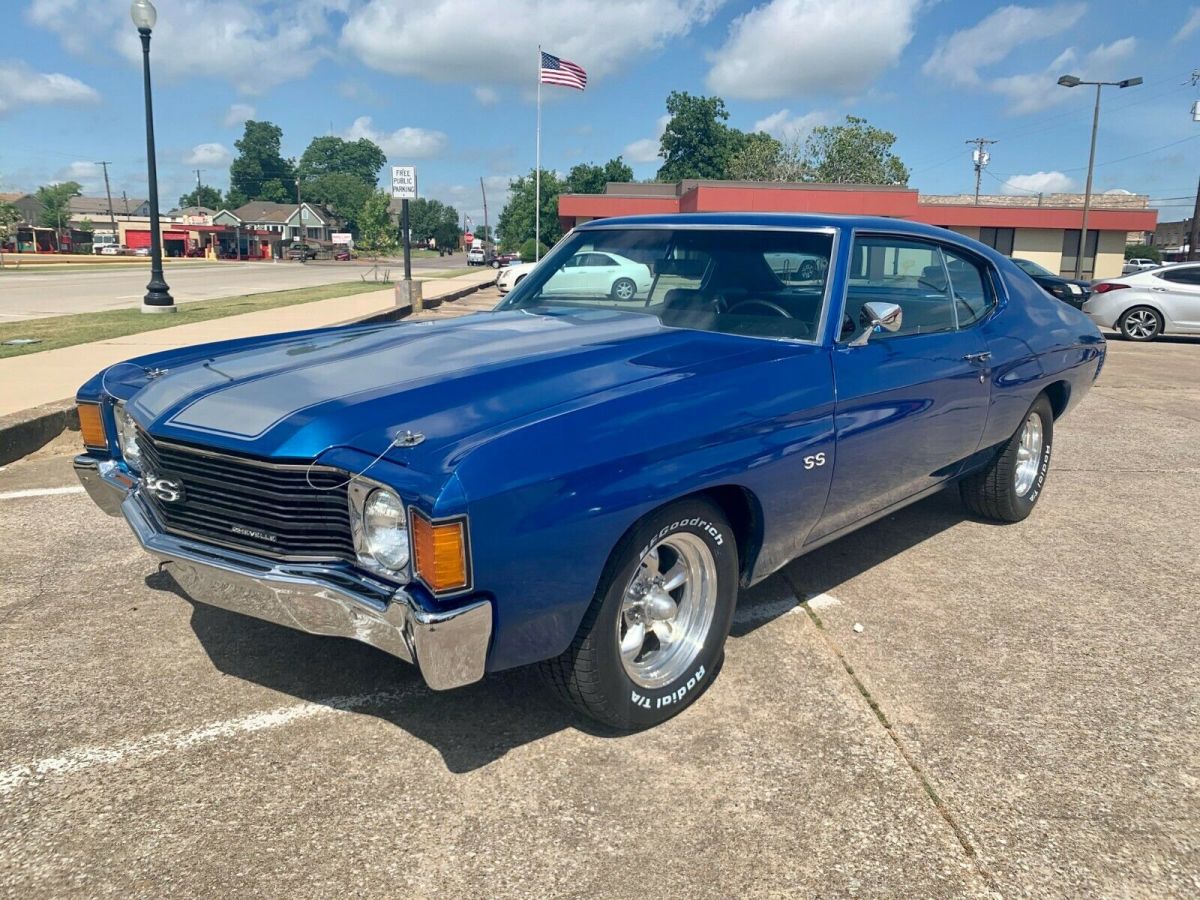 1972 Blue Chevrolet Chevelle Coupe