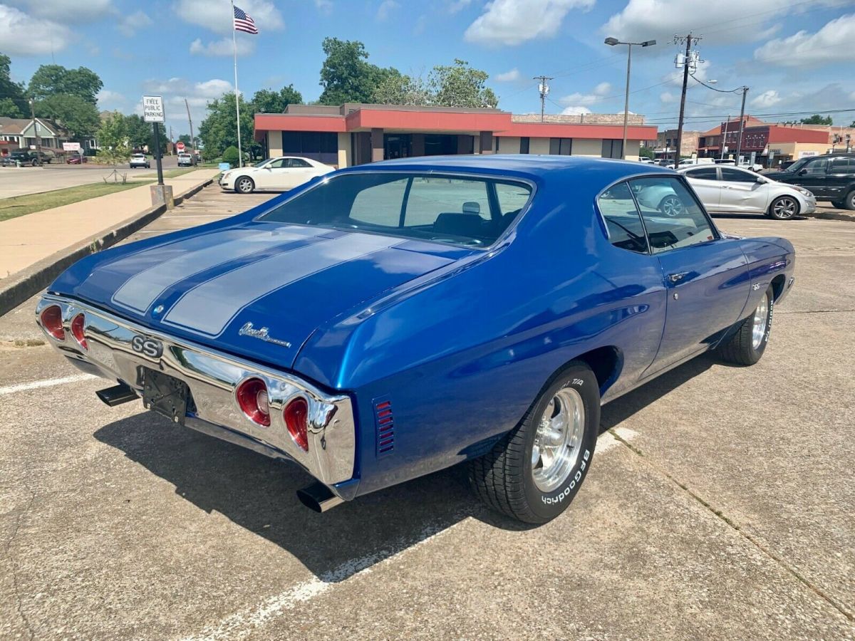 1972 Blue Chevrolet Chevelle Coupe