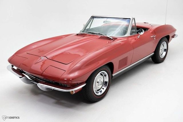 1967 Red Chevrolet Corvette Convertible