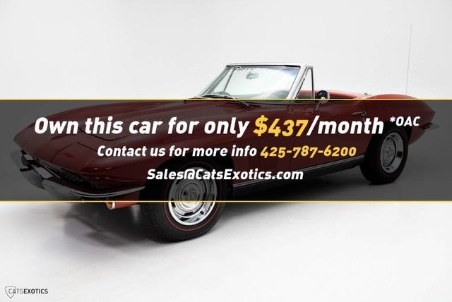 1967 Red Chevrolet Corvette Convertible