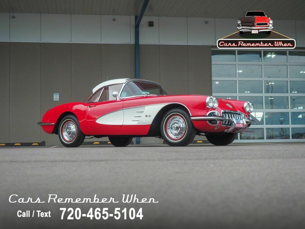 1958 Red Chevrolet Corvette --