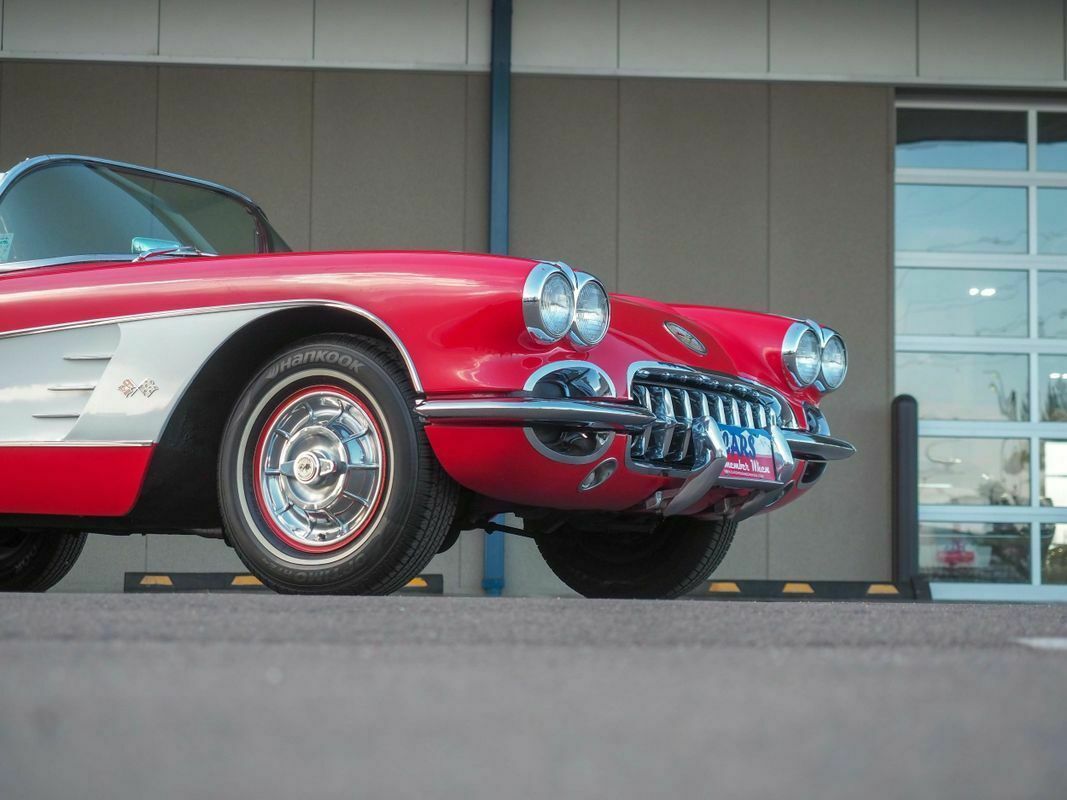 1958 Red Chevrolet Corvette --