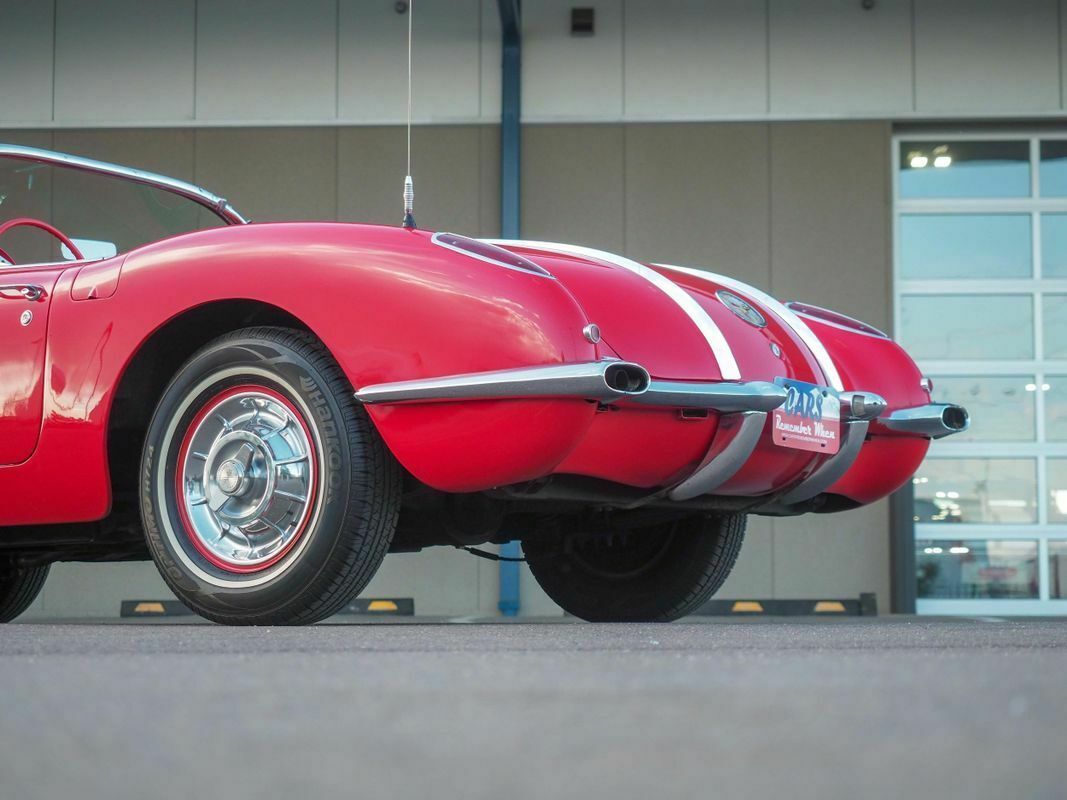 1958 Red Chevrolet Corvette --