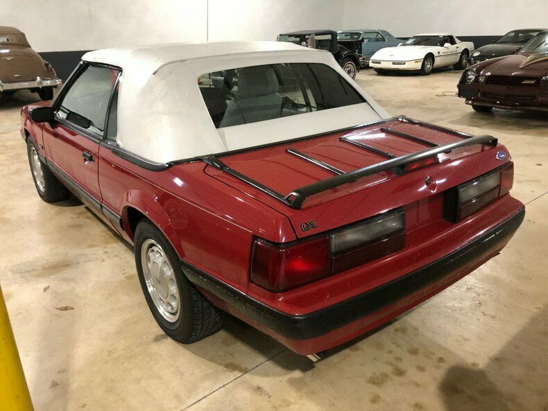 1989 Red Ford Mustang Convertible