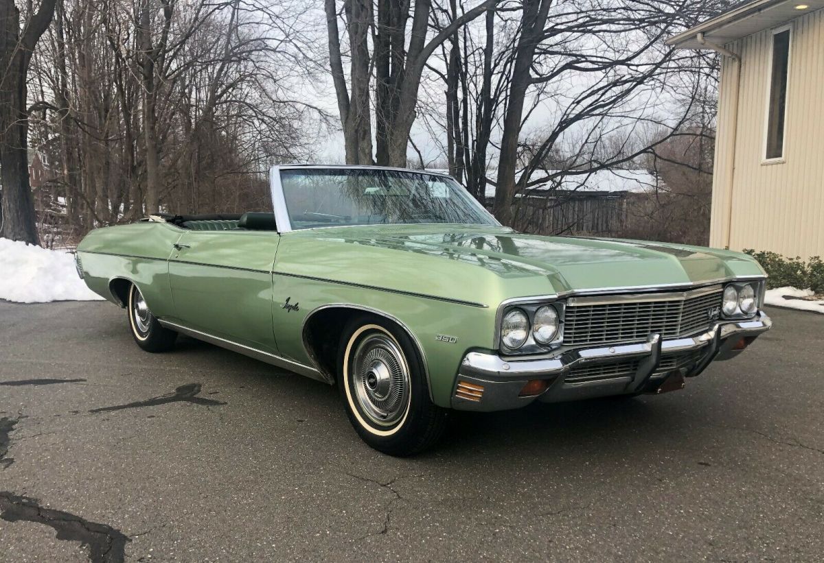 1970 Green Chevrolet Impala Convertible