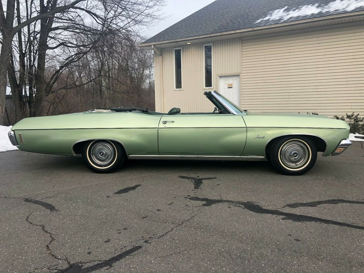 1970 Green Chevrolet Impala Convertible