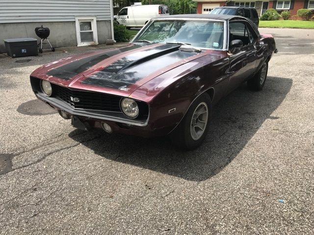 1969 Burgundy Chevrolet Camaro Coupe