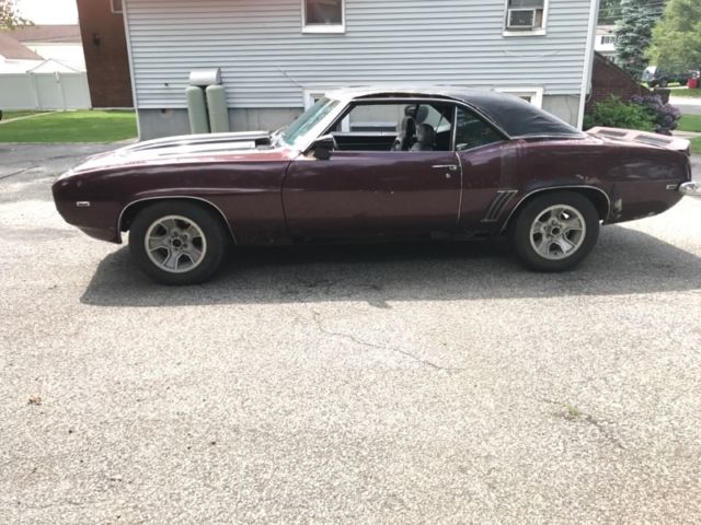 1969 Burgundy Chevrolet Camaro Coupe