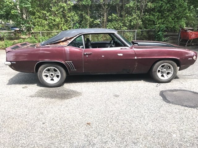 1969 Burgundy Chevrolet Camaro Coupe
