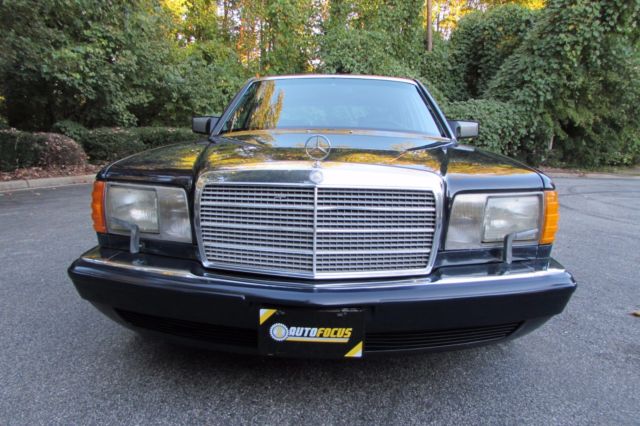 1991 Blue Mercedes-Benz S-Class Sedan