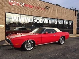 1972 Red Ford Mustang Convertible