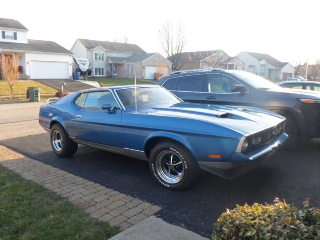 1971 Blue Ford Mustang Coupe