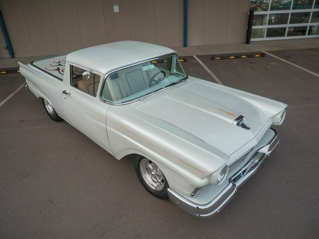 1958 White Ford Rancho --
