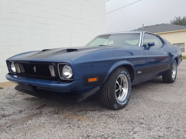 1973 Medium Blue Metalic Ford Mustang Fastback