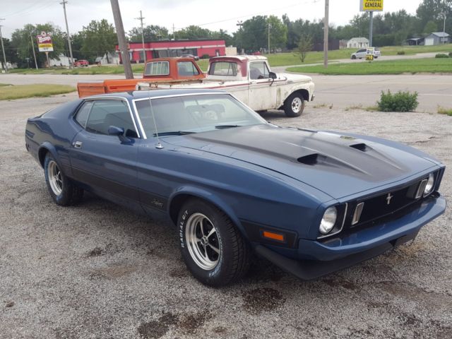 1973 Medium Blue Metalic Ford Mustang Fastback