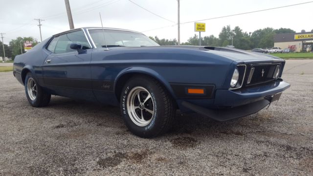 1973 Medium Blue Metalic Ford Mustang Fastback