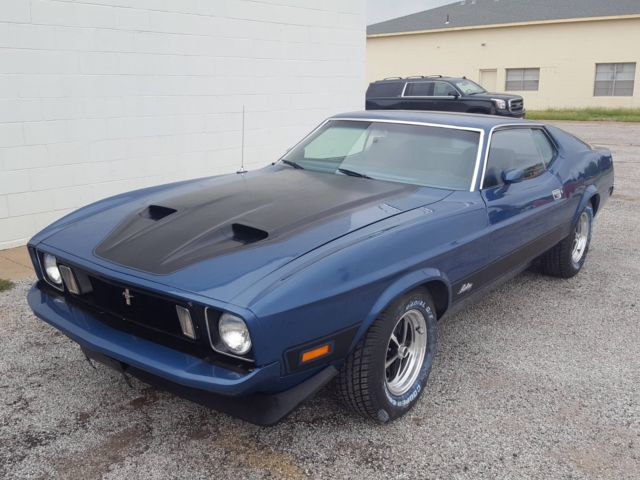1973 Medium Blue Metalic Ford Mustang Fastback