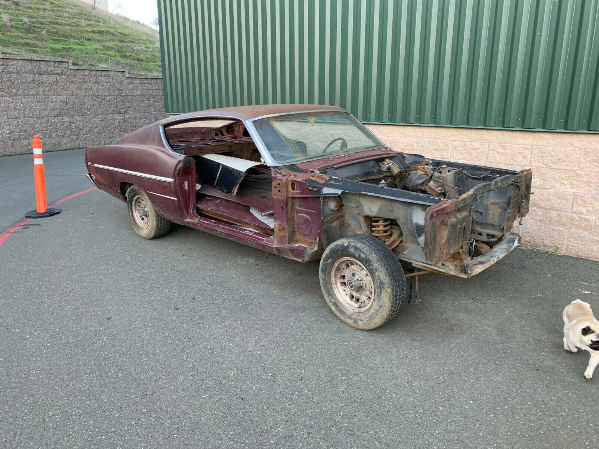 1969 Royal Maroon Ford Torino Fastback