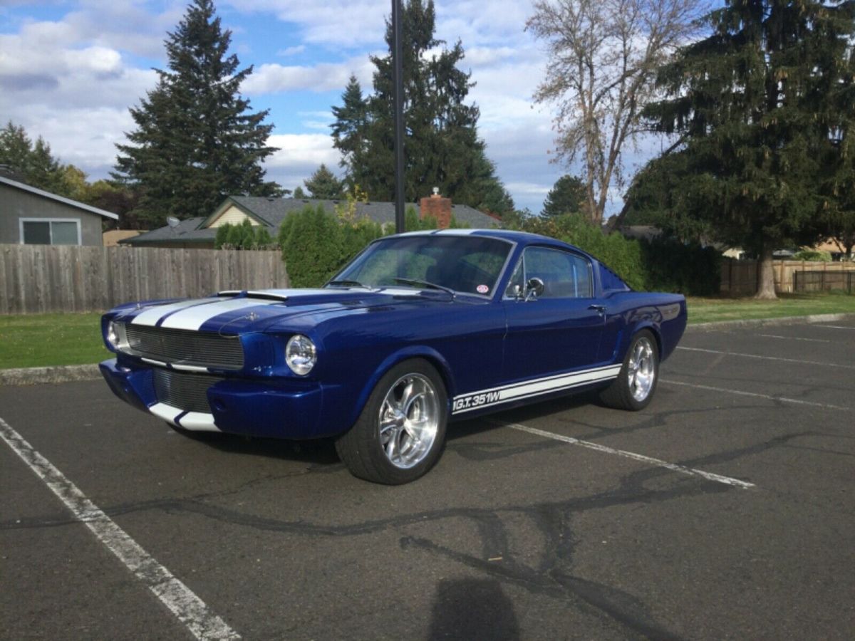 1965 Blue Ford Mustang Fastback
