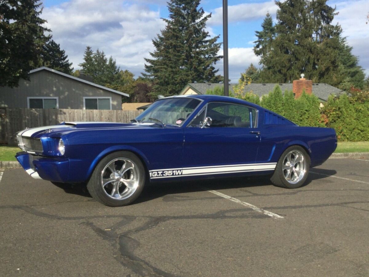 1965 Blue Ford Mustang Fastback