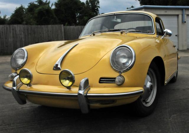 1962 Yellow Porsche 356 Coupe