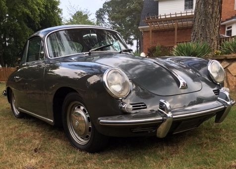 1965 Gray Porsche 356 Coupe