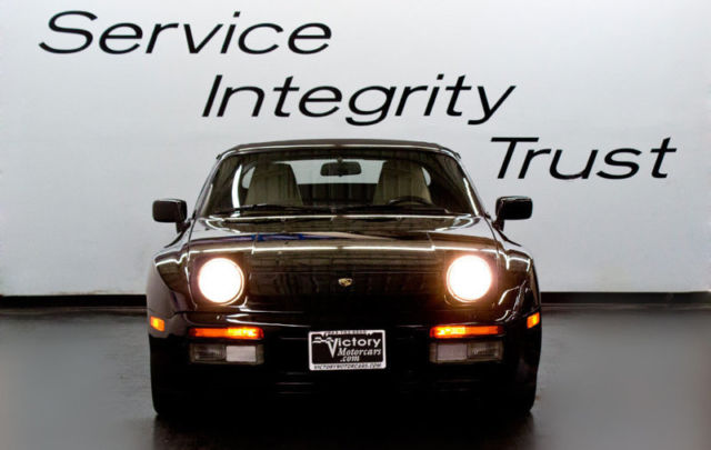 1990 BLACK W/ BLACK TOP Porsche 944 Convertible