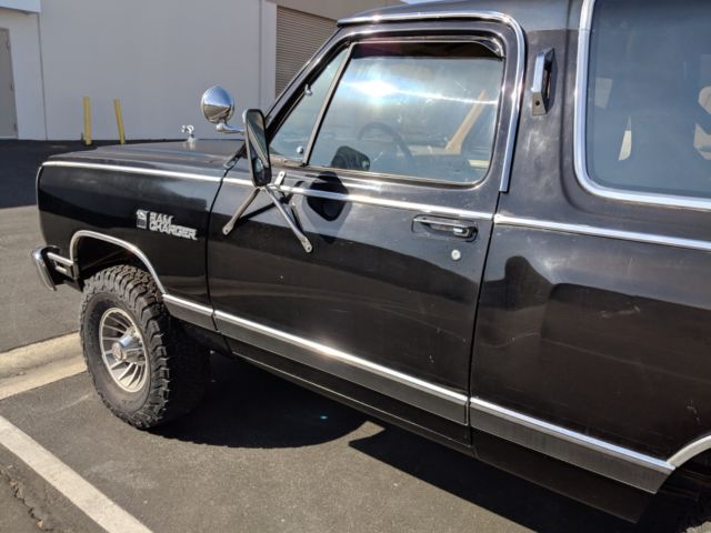 1986 Black, originally dark green Dodge Ramcharger SUV