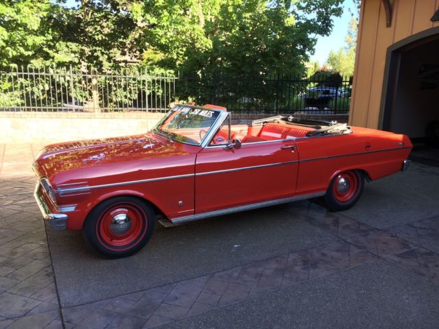 1962 Red Chevrolet Nova Convertible
