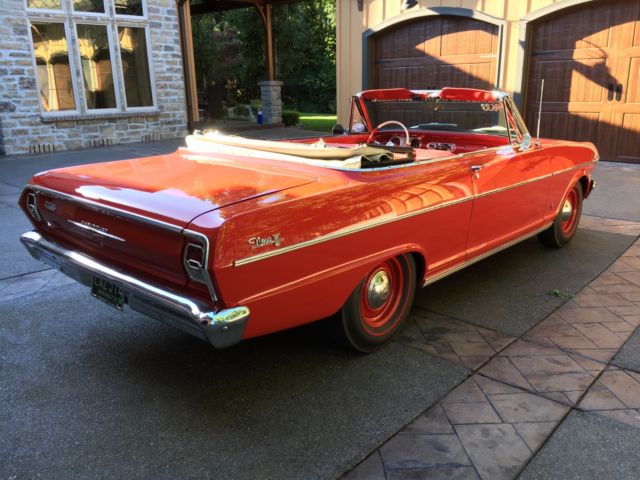 1962 Red Chevrolet Nova Convertible