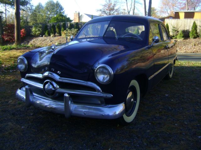 1949 Blue Ford Deluxe Sedan