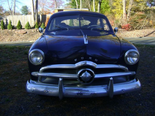 1949 Blue Ford Deluxe Sedan