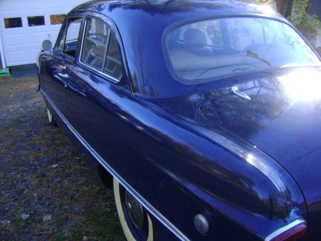 1949 Blue Ford Deluxe Sedan